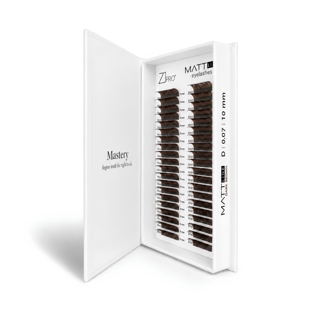 MATTline DARK BROWN - rzęsy syntetyczne brązowe
